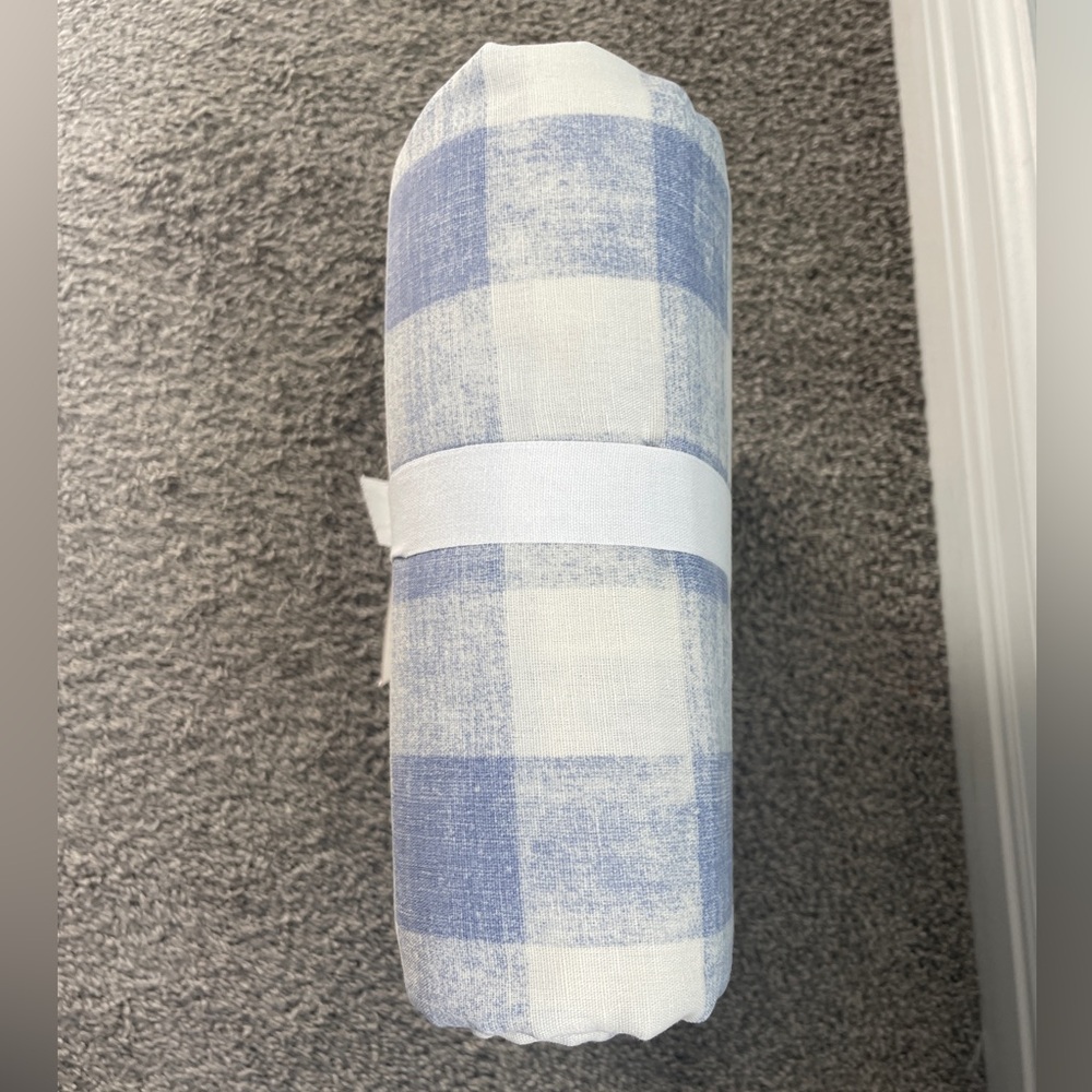 NWT Pottery Barn Rhett Check Duvet Cover & Shams in blue - King/Cal.King - Picture 7 of 14